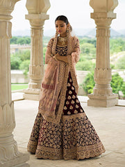 Maroon Bridal Lehenga