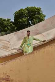 Freesia Green Ganganagery kurta