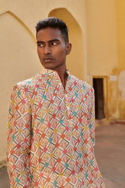 Lozenge Multicolor Ganganagery Kurta