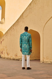 Green Arch Design Ganganagery Kurta