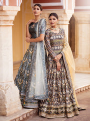 Handcrafted Gotta patti Silk Lehenga