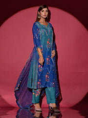 Blue Vasansi Silk Suit Set