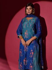 Blue Vasansi Silk Suit Set