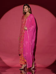 Pink Vasansi Silk Printed Suit Set