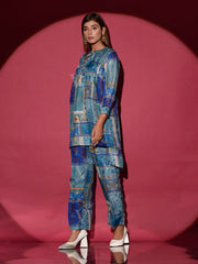 Blue Vasansi Silk Co-ord Set