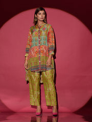 Green Vasansi Silk Printed Co-ord Set