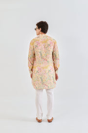 Shaye Cream Floral Ganganagery Kurta