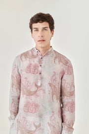 Seawhale Pastel Pink Ganganagery Kurta