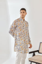 Moris Silver Horse Full Button Kurta