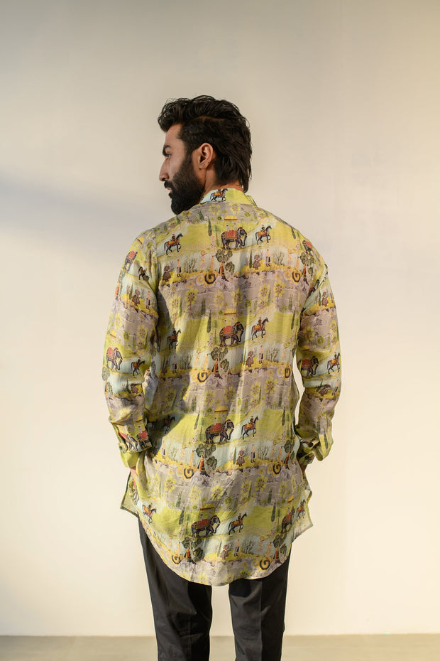 Voyage Kumbhi - Russian Silk - Full Button Kurta For Men