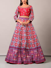 Purple Patola Lehenga Set