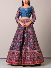 Lehenga, Lehenga set, Lehengas, Printed, Zari, Sequence, Bright, Party wear, Choli, Navratri, Rajsathani, Navratra, Patola