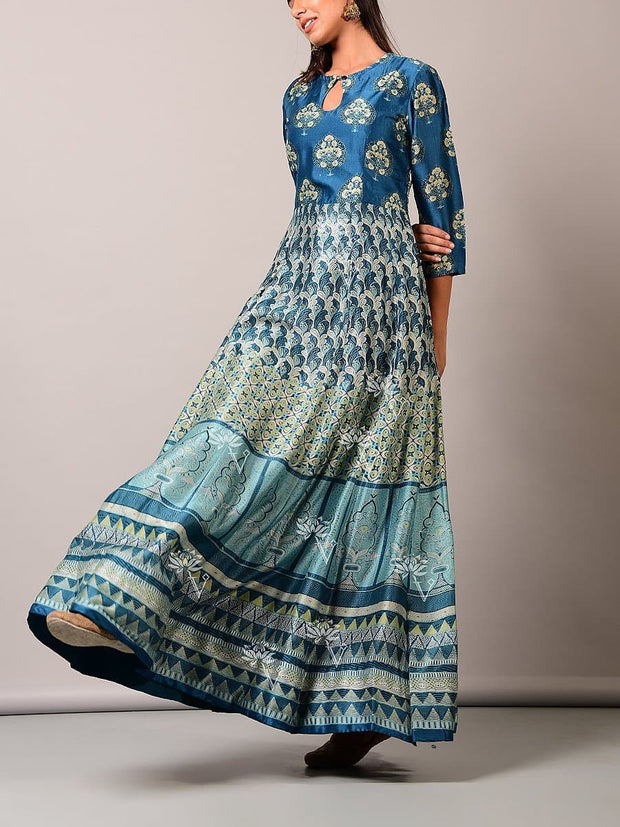 Blue Vasansi  Anarkali Tunic