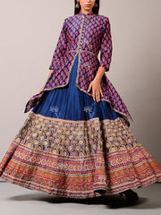 Blue Anarkali Set