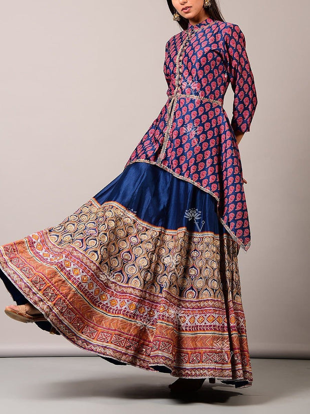 Blue Anarkali Set