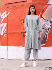 Grey Vasansi Silk Pant Set