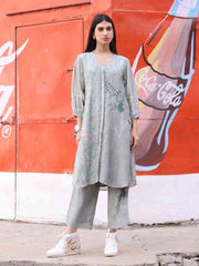 Grey Vasansi Silk Pant Set