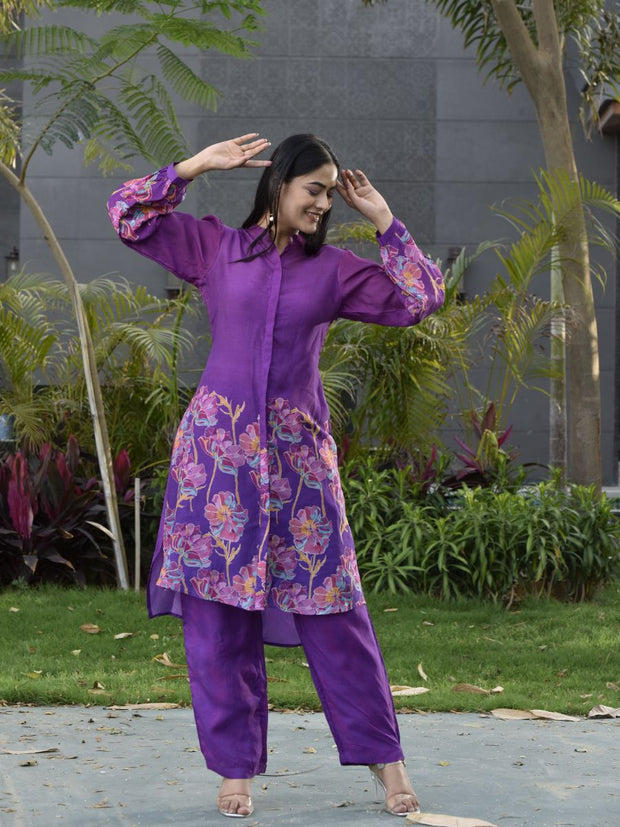 Violet Vasansi Silk Printed Co-ord Set