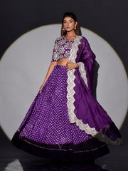 Violet Lehenga Set