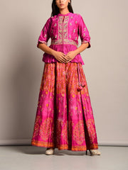 Lehenga, Lehenga Set, Peplum, Traditional, Contemporary, Festive Wear, Wedding Wear