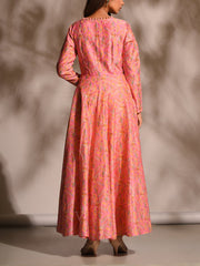 Light Pink Kurta With Leheriya Pant and Dupatta