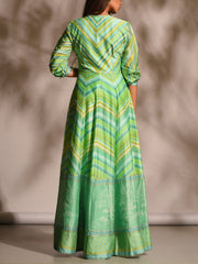 Sage Green Anarkali Tunic