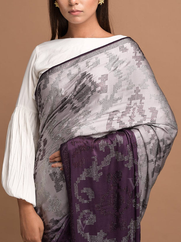 Ombre Satin Silk Saree