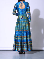 Blue Vasansi Silk Anarkali Gown