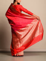 Pink Banarasi Silk Saree