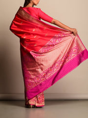 Pink Banarasi Silk Saree