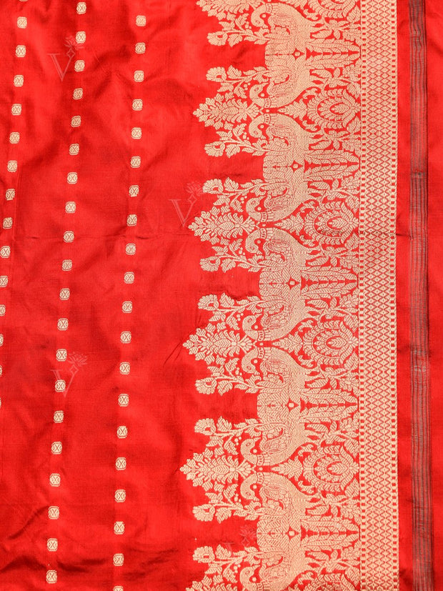 Red Banarasi Silk Saree