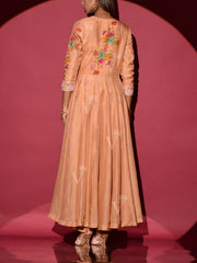 Peach Vasansi Silk Kurta and Pant Set