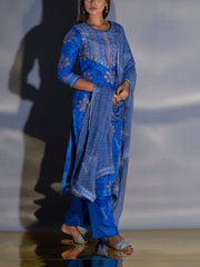 Blue Vasansi Silk Suit Set