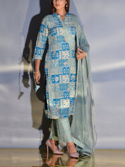 Light Blue Vasansi Silk Suit Set