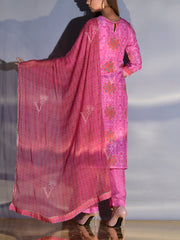 Pink Vasansi Silk Printed Co-ord Set