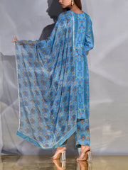 Blue Vasansi Silk Suit Set