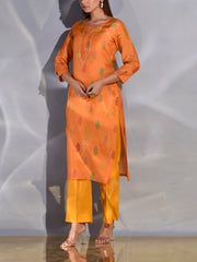 Orange Vasansi Silk Kurti