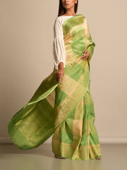 Green Banarasi Silk Saree