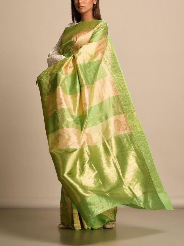 Green Banarasi Silk Saree