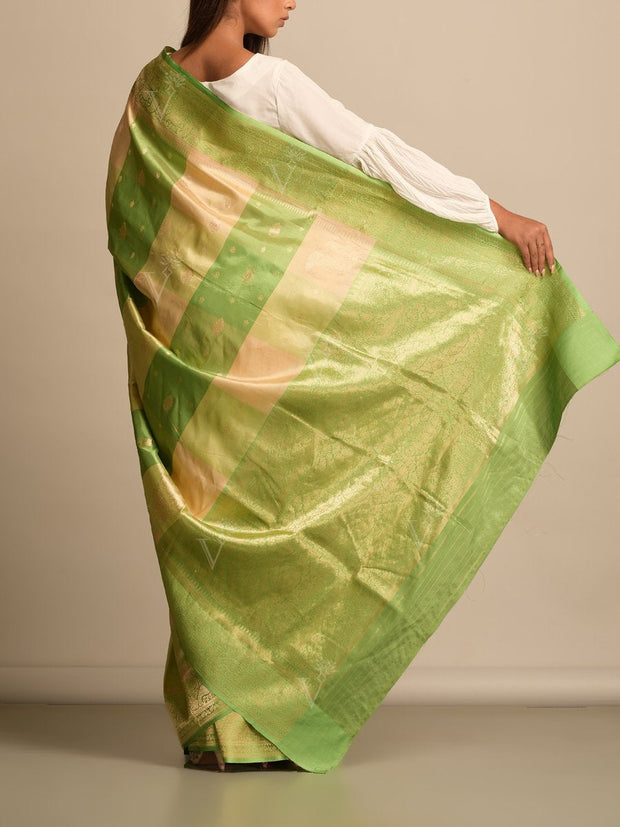 Green Banarasi Silk Saree