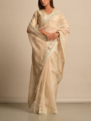 Off White Organza Saree