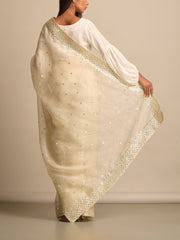 Off White Organza Saree