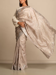 Grey Tussar Saree