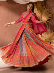 Multi Color Vasansi Silk  Lehenga Set