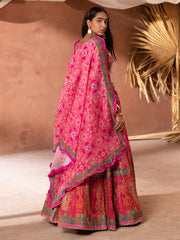 Pink Vasansi Silk  Lehenga Set