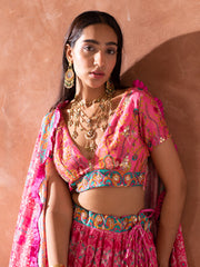 Pink Vasansi Silk  Lehenga Set