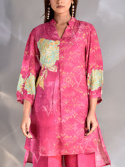 Pink Vasansi Silk Printed Co-ord Set