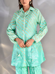 Green Vasansi Silk Co-ord Set