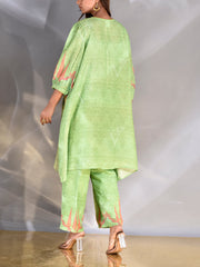 Green Vasansi Silk Printed Co-ord Set