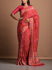 Bandhani Zari Saree